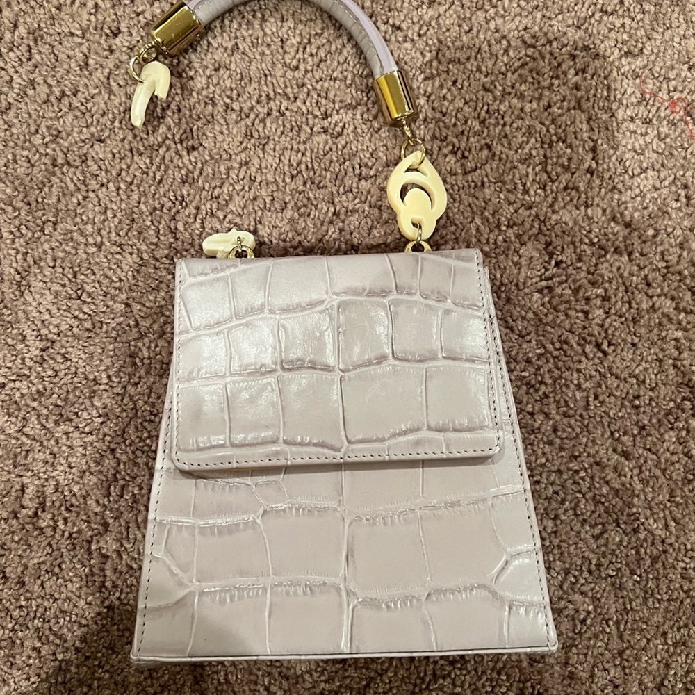 Nile Croc Embossed Leather Top Handle Bag
BROTHER VELLIES - Picture 4 of 8